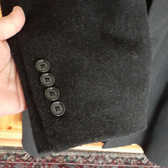 London Fog Wool Overcoat Size 44L Cut # Y1469 - Picture 6 of 12